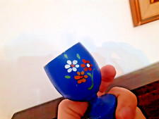 ✅?Vecchio portauova in legno d'epoca dipinto a mano