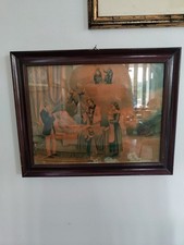 Antica stampa 1900 scena