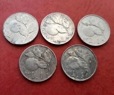 LOTTO 5 monete 1 Lira 1949