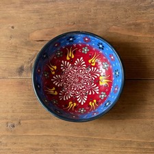 Ciotola in Ceramica Turca con Decoro a Rilievo Diam. 16 cm - Artigianato Etnico 