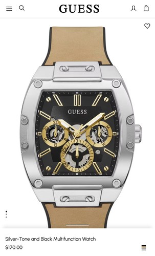 Orologio guess uomo - beige, tono