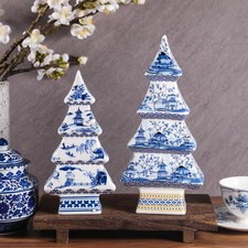 2 Pcs Chinoiserie Christmas