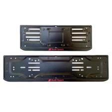 Kit Portatarga universale Auto ferro Audi Sport Anteriore e Posteriore + 12 clip