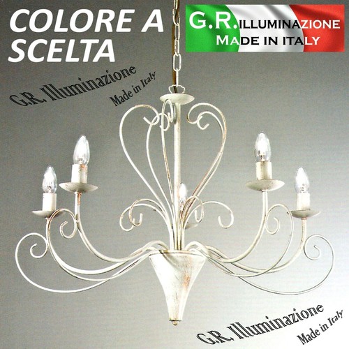 Lampadario ferro battuto - in,