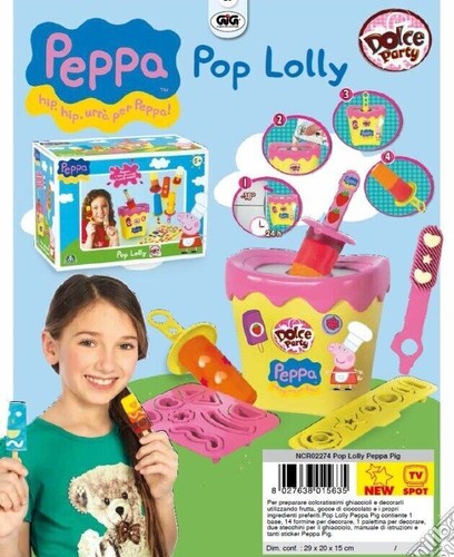 Peppa pig pop lolly - pig,