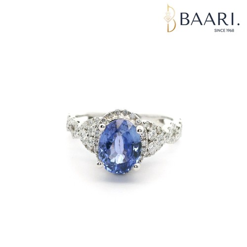 Anello zaffiro blu diamante - anello,