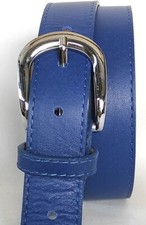 cintura donna 3cm sauvage VERA PELLE Italy tinta unita nera bianca blu rossa