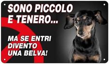 TARGA CARTELLO ATTENTI AL CANE