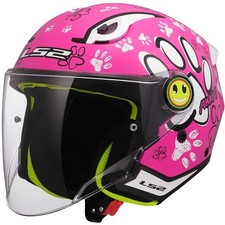 LS2 OF622 FUNNY II PAWS PINK