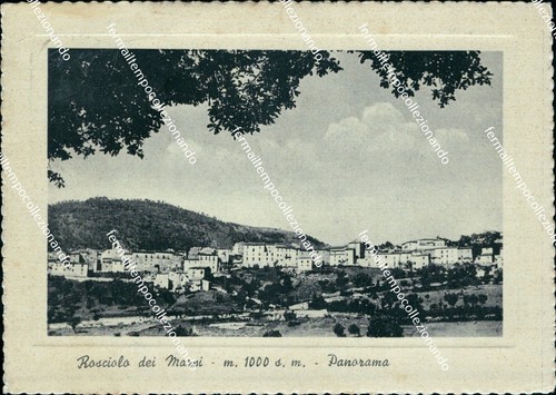 Ci550 cartolina rosciolo dei - rosciolo,