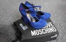 Love Moschino scarpe platform blu, 40/6,5, NUOVE!