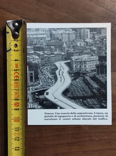 Genova veduta del - 1965, con