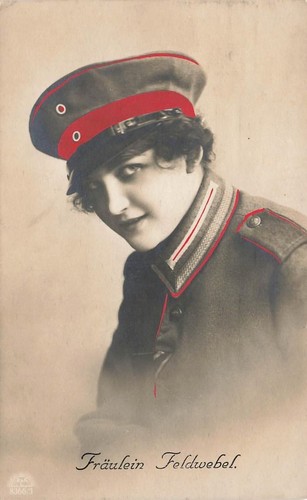 Cartolina ww1 signorina - ww1,