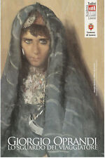 Giorgio Oprandi "Lo sguardo del viaggiatore" cartolina pubblicitaria mostra