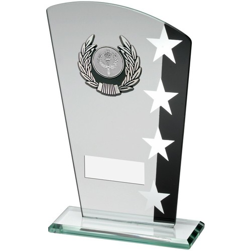 Vetro nero argento con - nero/argento,