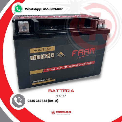 Batteria cbtx9bs ytx9bs 12v - cbtx9bs,
