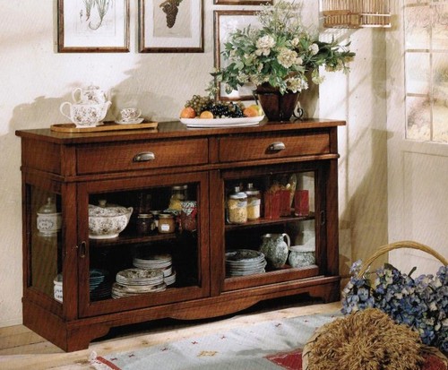 Credenza vetrina arte povera - vetrina,