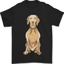 Un Vizsla Ungherese Posa Cane T-Shirt 100% Cotone