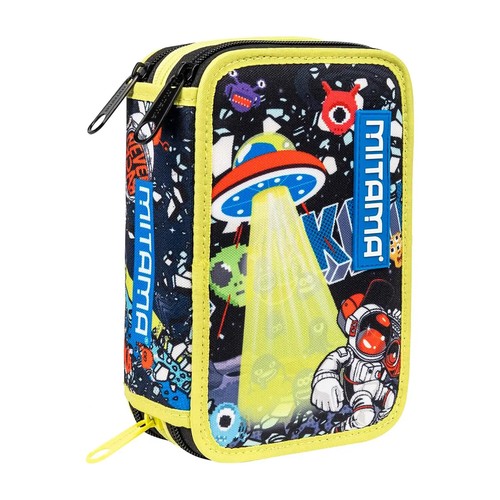 Astuccio zip completo scuola - astuccio,