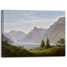 Caspar Paesaggio Montagne Lago
