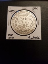 1886 US Silver 1 Dollar Coin
