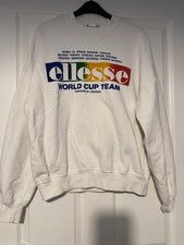 Felpa vintage squadra Ellesse Mondiali taglia L RARA