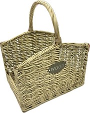 Cesto vimini portalegna con