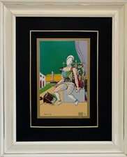 Giorgio de Chirico Serigrafia su lamina placcato oro 24k ” ORFEO T.S.