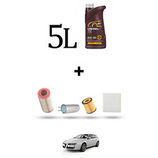 HOFFCAR Kit tagliando 4 FILTRI