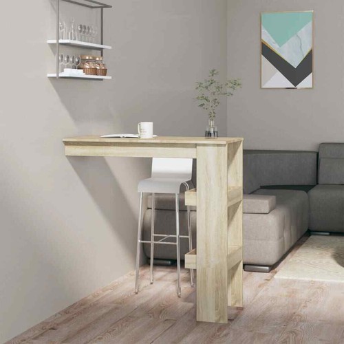 Vidaxl bancone muro rovere - bancone, da