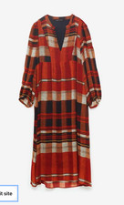 ZARA Vestito Midi con Motivo a