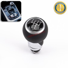 Pomello Leva del Cambio per Audi A4 Allroad Avant 5 Marce Nero Pelle