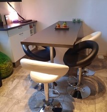 VENDUTA cucina componibile, ikea OTTIMA cond bianco + frigo Indesit, 4 sgabelli