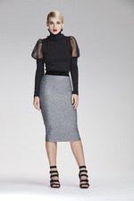 Art.64DR27002 Gonna lurex argento, Collez. Evening 2017 Denny Rose