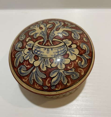 Vintage hand painted trinket - painted,