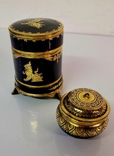 2x Scatole Vintage Asiatiche