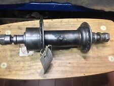 Moto D’epoca Mozzo Completo Di Una Ruota D’epoca Posteriore Blu Fodo Neo