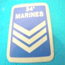  U.S. 34° Marines Marina USA STICKER adesivo vintage
