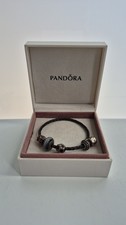 bracciale pandora in pelle con 4 charm Idea Uomo