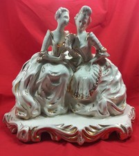 Antica statua in porcellana Dame anni 50/60