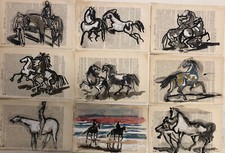  9  Disegni a pastello e china