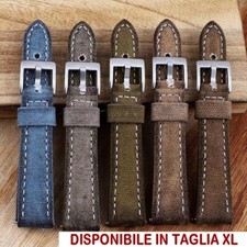Cinturino orologio pelle tela