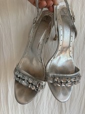 Sandali Gioiello Usati Versace Jeans Couture. Argentati