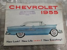 BROCHURE Pubblicitaria  GM  CHEVROLET  BEL AIR   1955     RARO