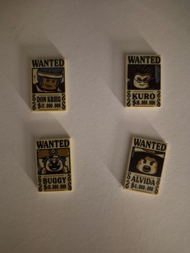 Lego one piece wanted poster - one,