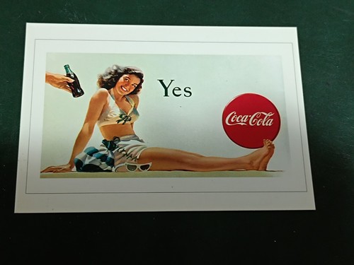Cartolina coca cola yes - -, "yes"