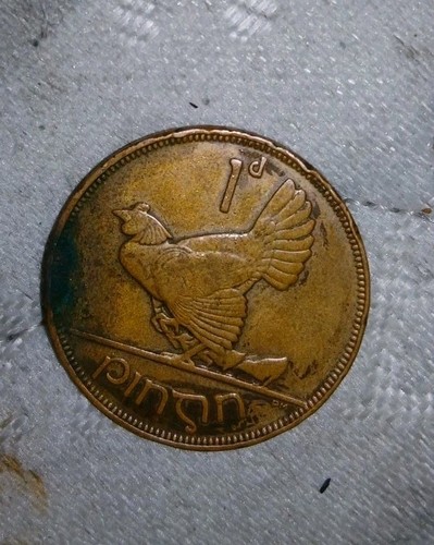 Irlanda penny 1937 rare - irlanda,