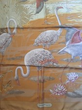 Ferragamo foulard  con Fenicotteri - 100% Seta - Made in Italy - Dim.90X90 circa