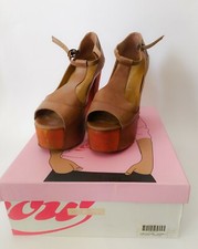 ♥ SCARPE DONNA JEFFREY CAMPBELL HAVANA LAST RIGAKU FOXYLEATHER STIVALI TG. 37