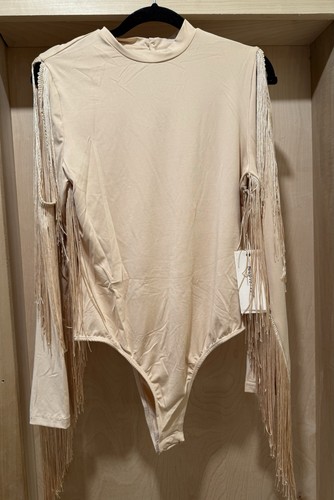 Blue velvet fringe body - body, suit